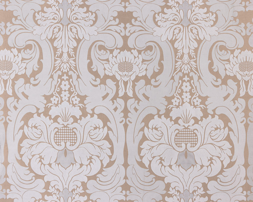 Large french damask silk  - Laize: 133 cm / 52,36 inch