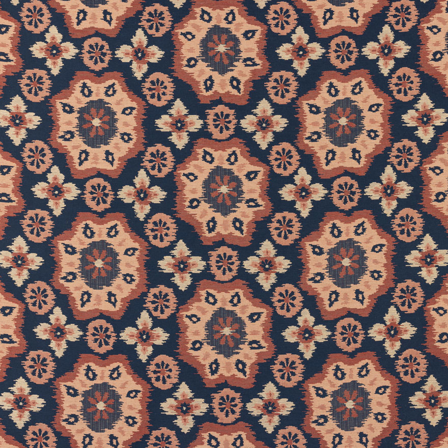 Floral tile  - Laize: 134 cm / 52,75 inch