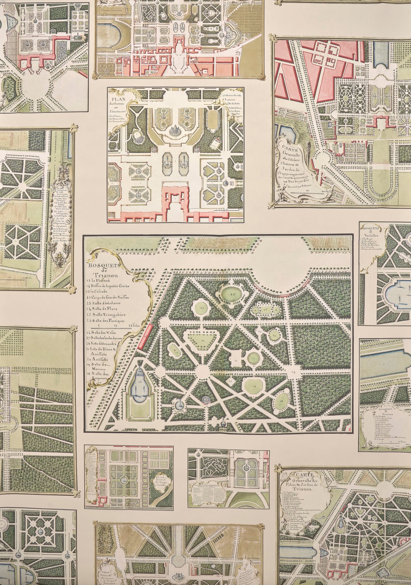 Les jardins de versailles  - Laize: 137 cm / 53,93 inch