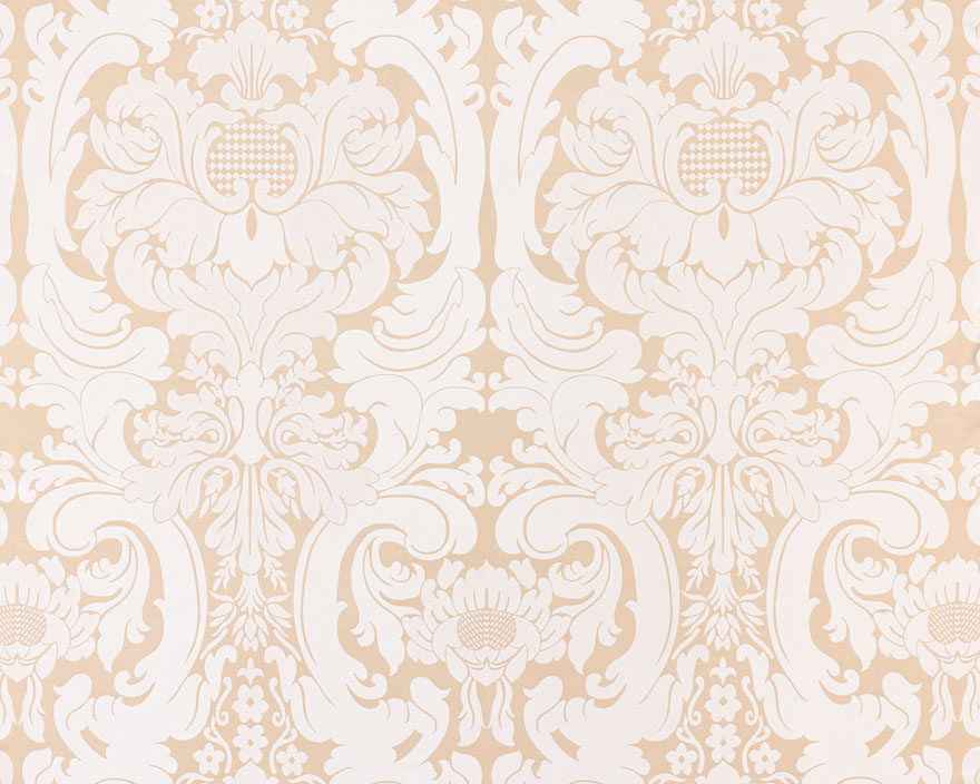 Large french damask silk  - Laize: 133 cm / 52,36 inch