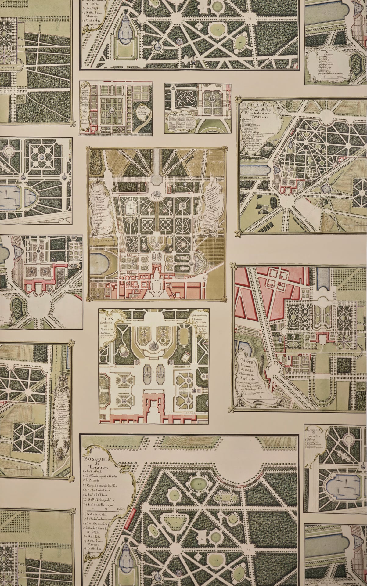 Les jardins de versailles  - Laize: 147 cm / 57,87 inch