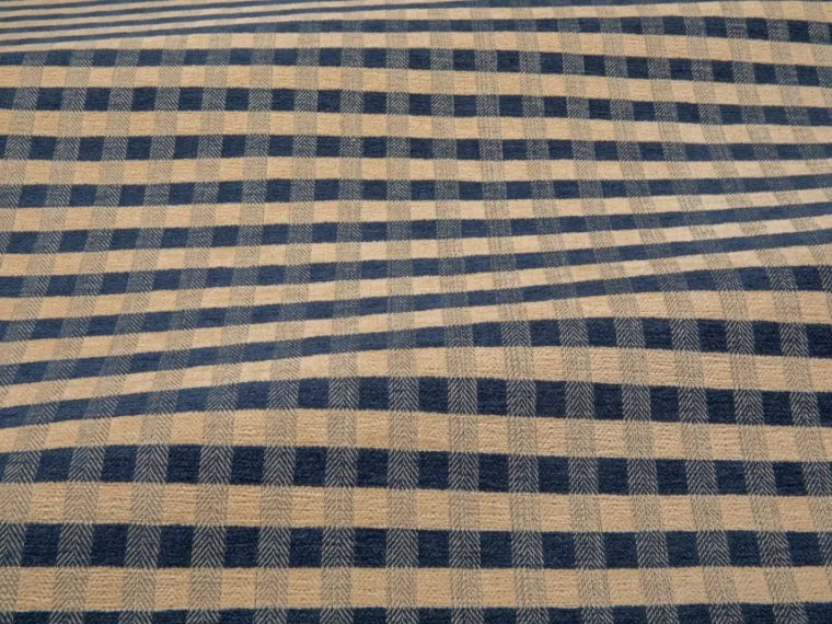 Tissus Ticking check chenille-Royal-T0802002 Pierre Frey