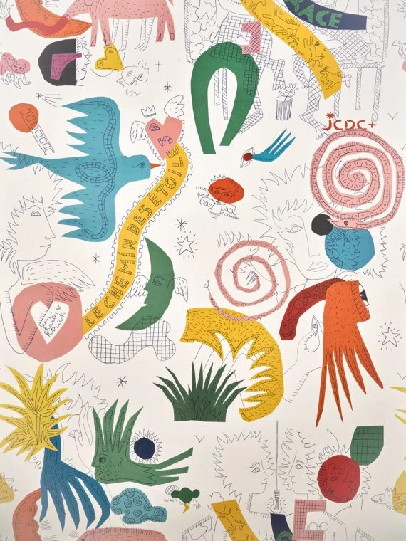 Wallpapers Le chemin des etoiles-MULTICOLORE-FP203001 Pierre Frey