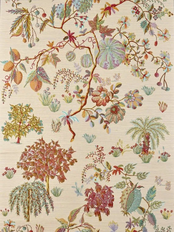 Wallpapers Le verger enchante-PRINTEMPS-FP285002 Pierre Frey