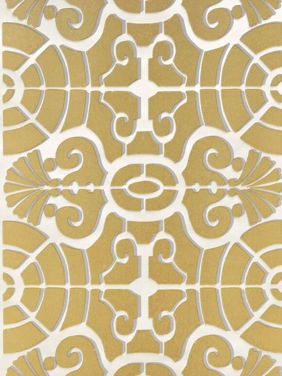 Papiers peints L'allee du roi flock-TRAVERTIN-FP271001 Pierre Frey