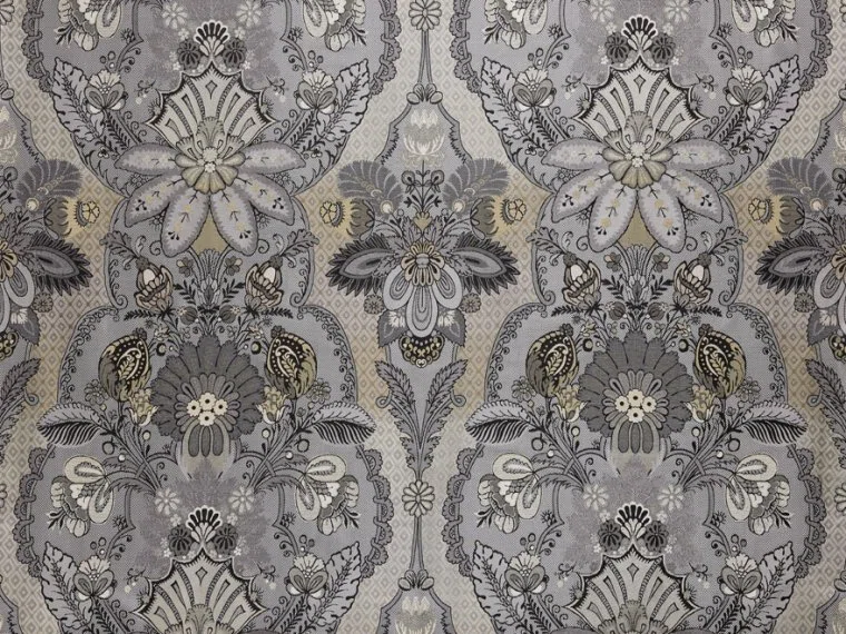 Tissus Regalia silk-Silver-T0717001 Pierre Frey