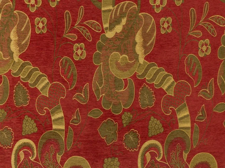 Tissus Tapestry crewel-Coral-T0729003 Pierre Frey