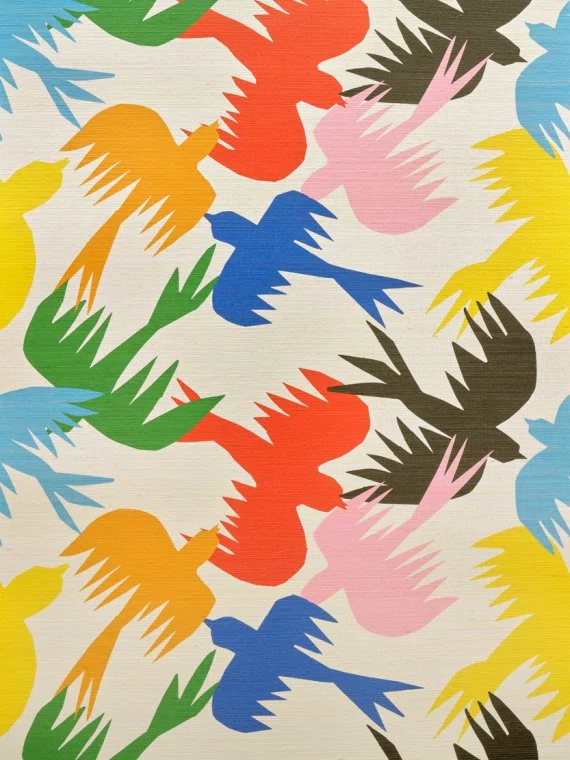 Wallpapers Birds traffic-MULTICOLORE-FP207001 Pierre Frey