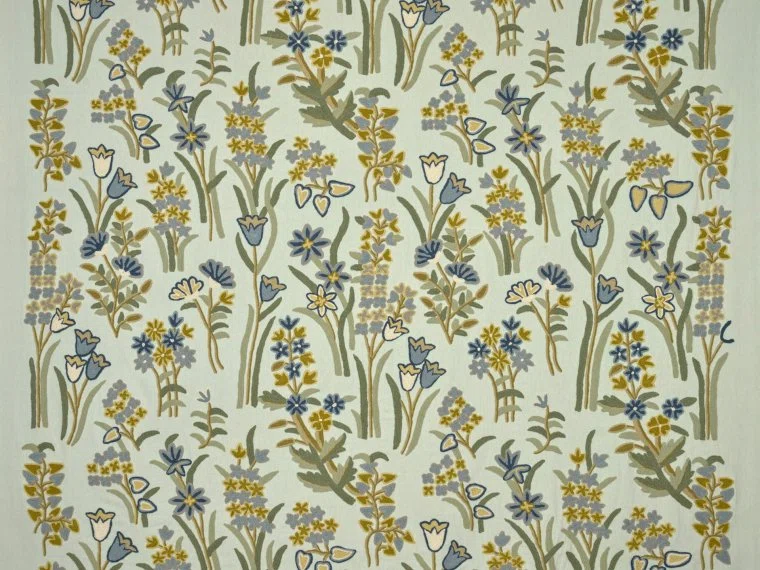 Fabrics Fleurs de printemps-CÉLADON-F4115002 Pierre Frey