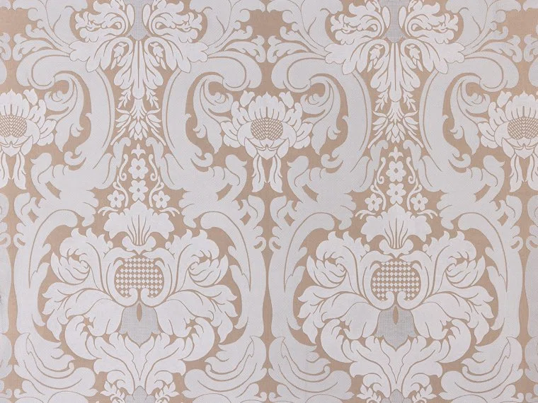 Tissus Large french damask silk-Oyster black-T0699001 Pierre Frey