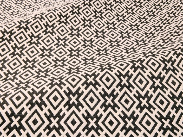 Fabrics Luna diamond-Black & white-T0788003 Pierre Frey