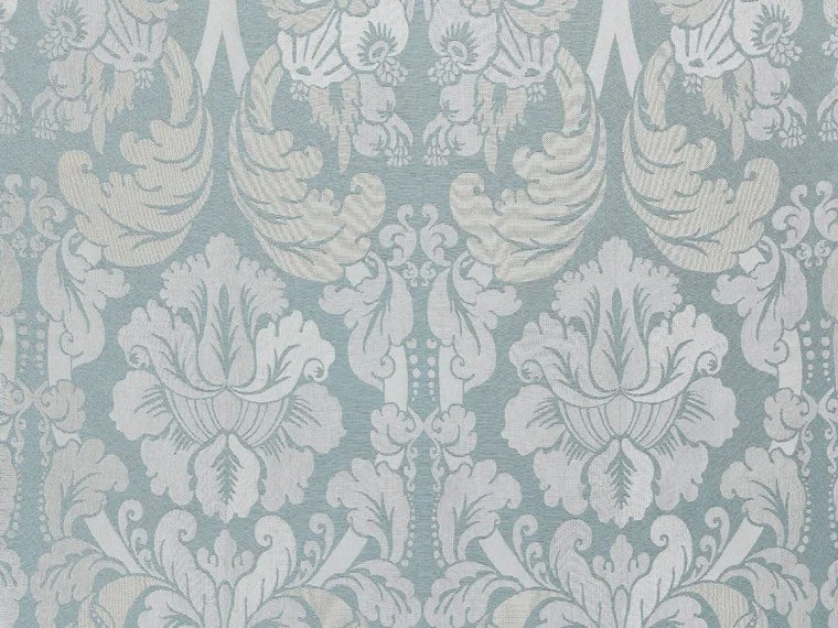 Tissus Funky damask flax-Lagoon-T0697001 Pierre Frey