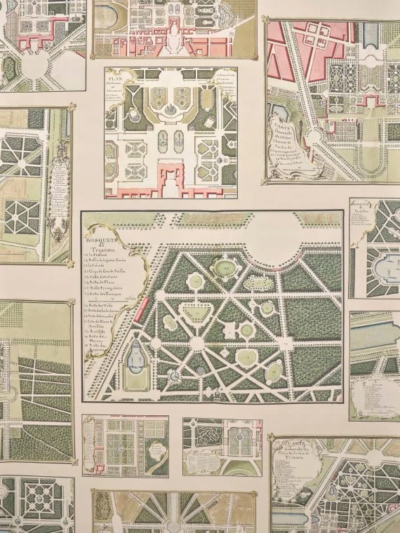 Wallpapers Les jardins de versailles-ORIGINAL-FP273001 Pierre Frey