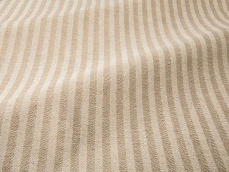 Tissus Rustic ticking-Taupe-T0766003 Pierre Frey