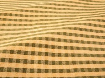 Ticking check chenille