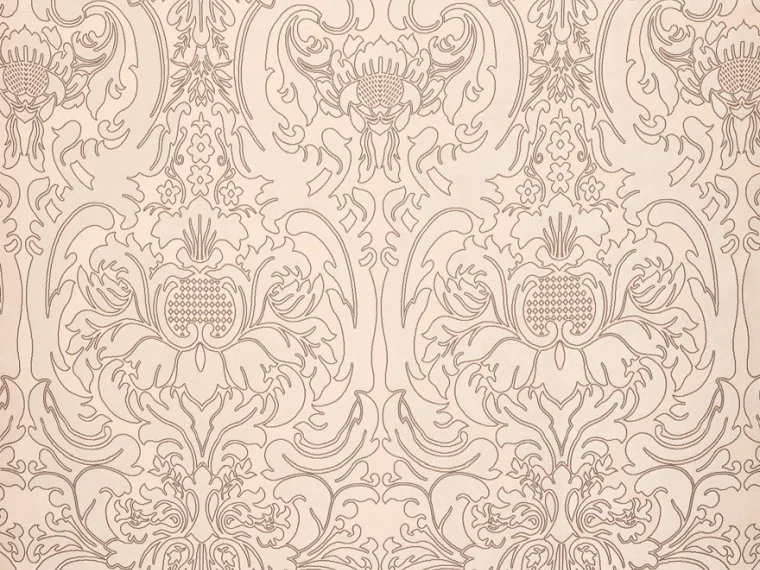 Tissus Embroidered french damask-Battleship-T0718001 Pierre Frey