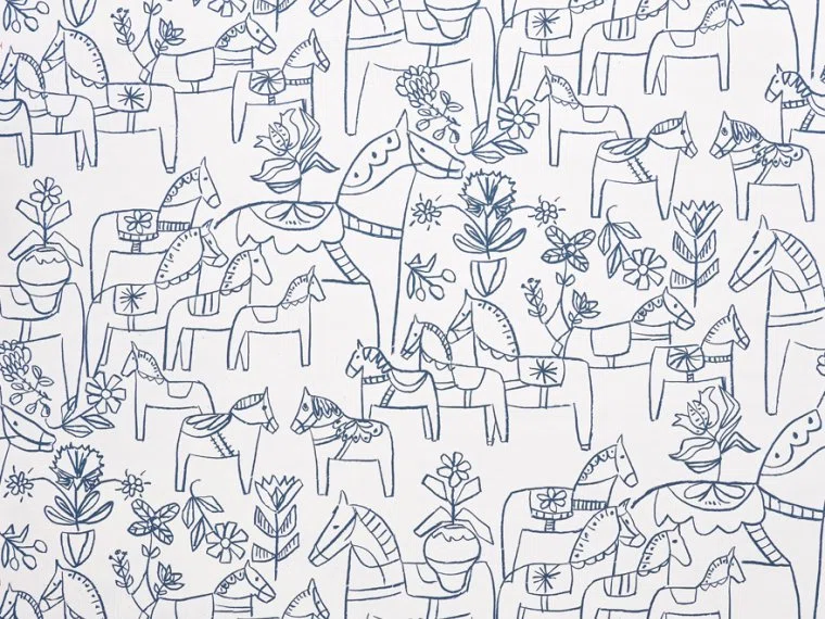Wallpapers Dalecarlie-AZUR-FP223001 Pierre Frey