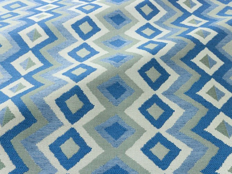 Tissus Zambian stripe-Azure-T0785002 Pierre Frey