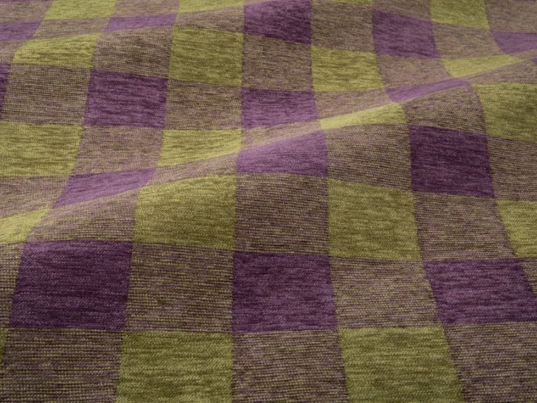Tissus Charlton check-Aubergine-T0805003 Pierre Frey