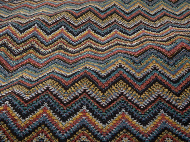 Tissus Zig zag texture-Teal-T0780001 Pierre Frey
