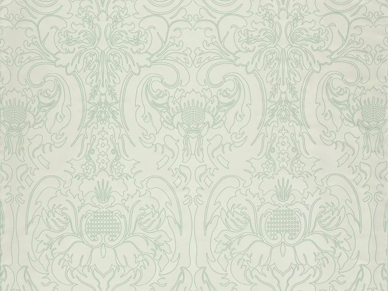 Fabrics Embroidered french damask-LICHEN-T0718005 Pierre Frey