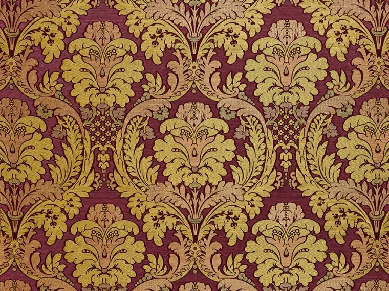 Tissus Brockford damask-Hibiscus-T0716002 Pierre Frey