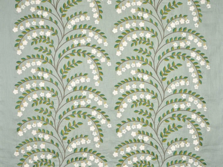 Tissus Jasmine-AQUA-F4107002 Pierre Frey