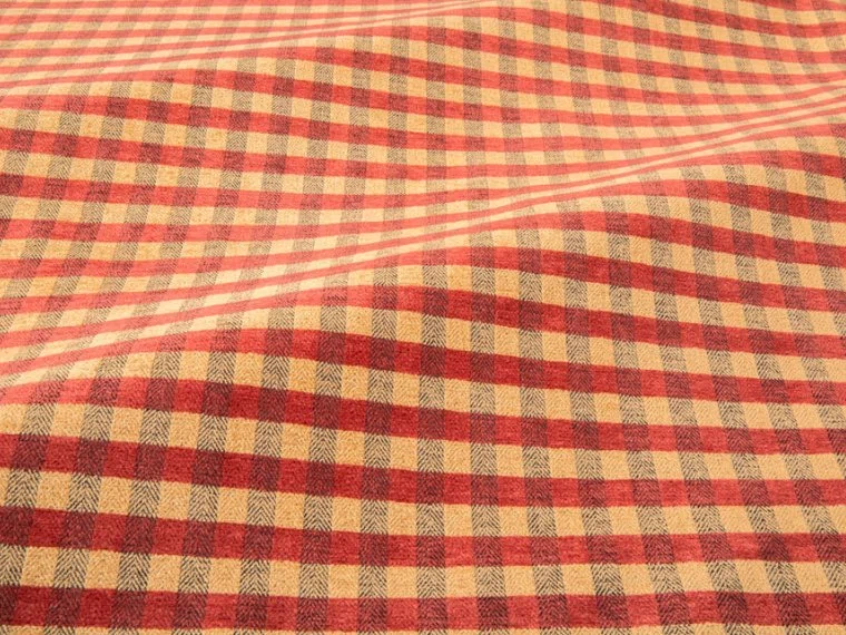 Tissus Ticking check chenille-Coral-T0802003 Pierre Frey